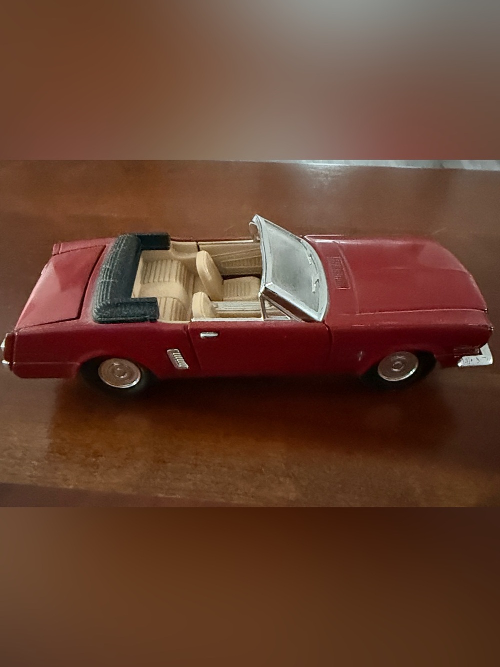 Red Convertible Toy Car with Beige Interior - Kids Vehicles